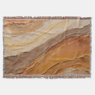 Burnt Orange Rust Terracotta Brown Abstrakt Decke
