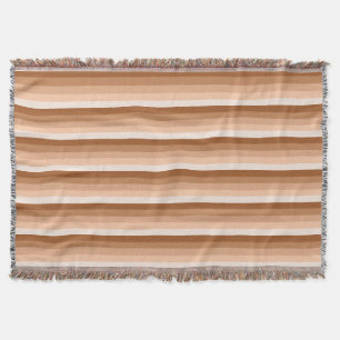 Burnt-Orange-Schattenstreifen Decke