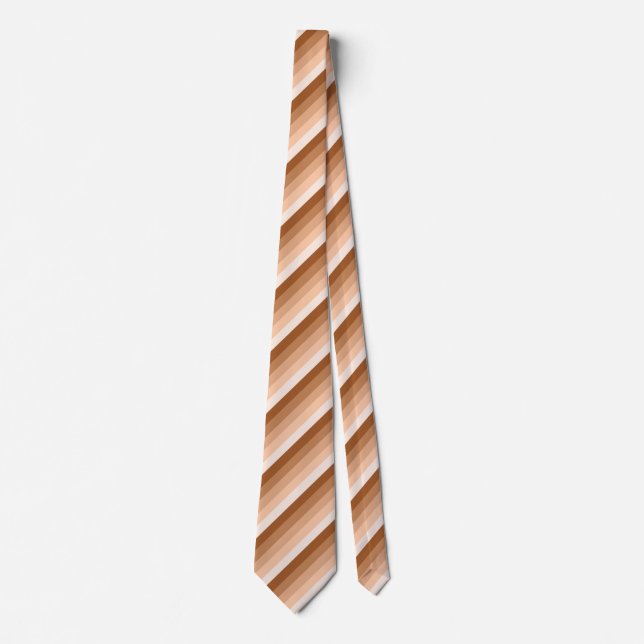 Burnt-Orange-Schattenstreifen Krawatte (Vorderseite)