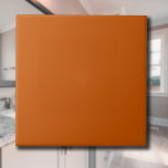 Burnt Orange Solid Color | Classic | elegant Fliese<br><div class="desc">Burnt Orange Solid Color | Classic | elegant | Trendy | Stilvoll | Geschenk</div>