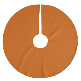Burnt Orange Solid Color | Classic | elegant Polyester Weihnachtsbaumdecke