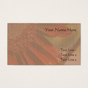 Burnt Orange Sonnenblumen Petals Business Card