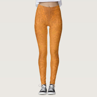 Burnt Orange Star Kaleidoskop Leggings
