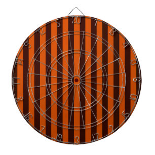 Burnt Orange Streifen vertikal Dartscheibe