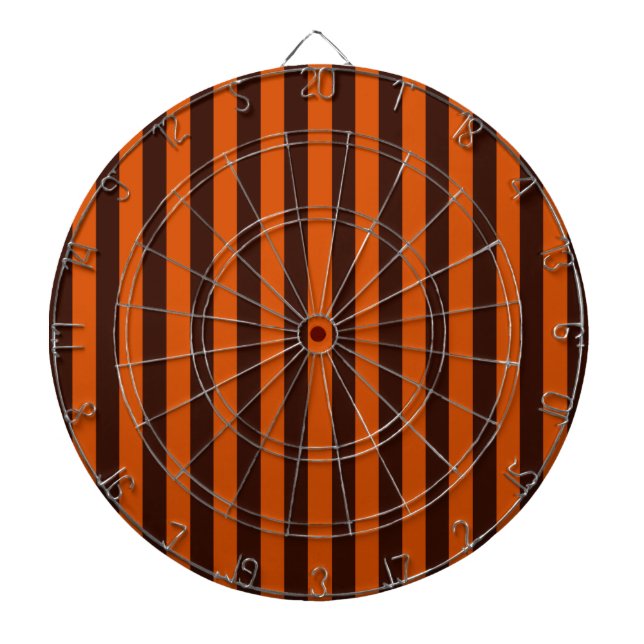 Burnt Orange Streifen vertikal Dartscheibe (vorne)