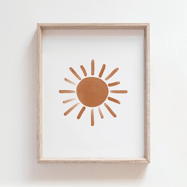 Burnt Orange Sun Boho Kinderzimmer Decke Poster (Von Creator hochgeladen)