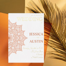 Burnt Orange Sunrise Mandala Summer Hochzeit im He