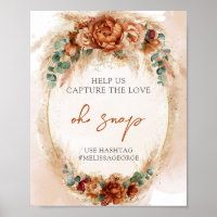 Burnt orange Terracotta und grüne Bogen