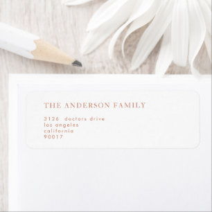 Burnt Orange Text Boho White Wedding