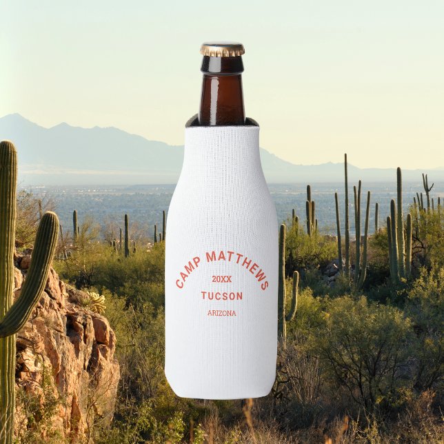Burnt Orange Wappen Family Camping Flaschenkühler (Camp Crest Bottle Cooler)