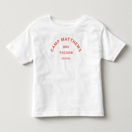 Burnt Orange Wappen Family Camping Kleinkind T-shirt