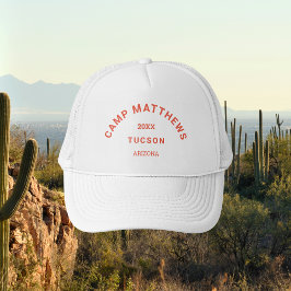 Burnt Orange Wappen Family Camping Truckerkappe