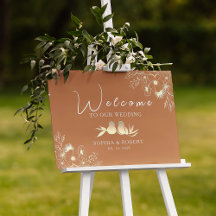 Burnt Orange Wedding Welcome
