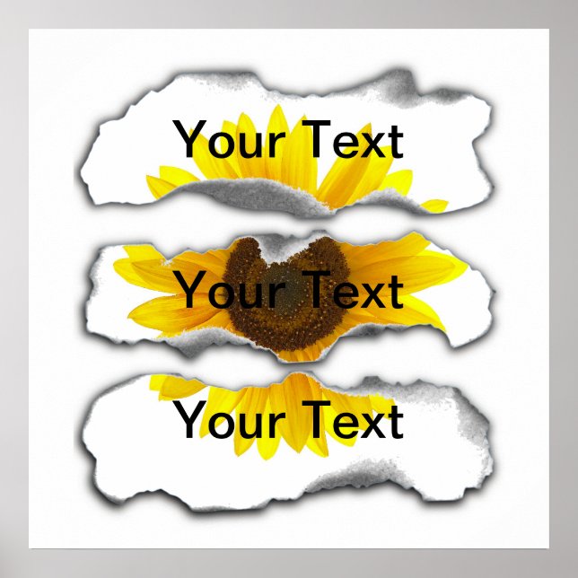 Burnt Paper Template - Customizable Poster (Vorne)