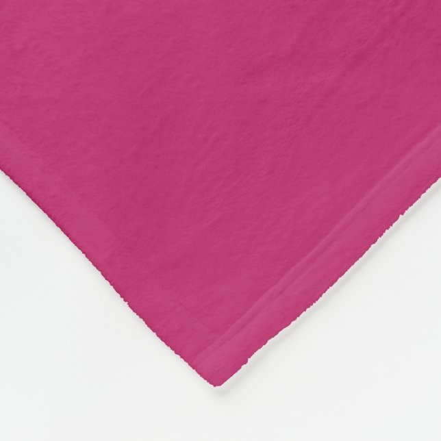 Burnt Pink Fleece Blanket (Ecke)