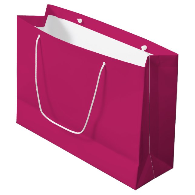 Burnt Pink Große Geschenktasche Geschenktüte (Vorderseite Schrägansicht)