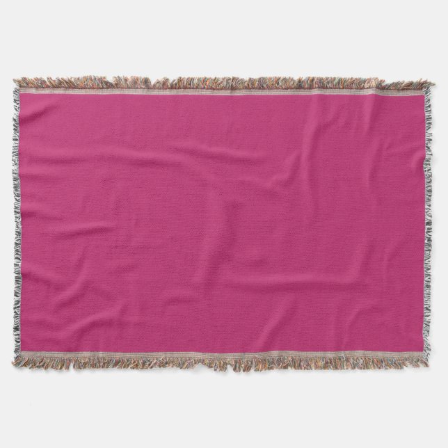 Burnt Pink Throw Blanket Decke (Vorderseite)