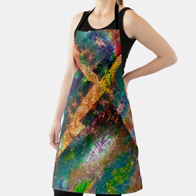 Burnt rustikale farbige und chaotische Bildschicht Schürze (InSitu)