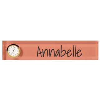 Burnt Sienna Namensplakette