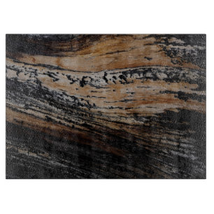Burnt Tree Bark Texture Schneidebrett