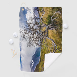Burnt tree, Torres del Paine, Chile Golfhandtuch
