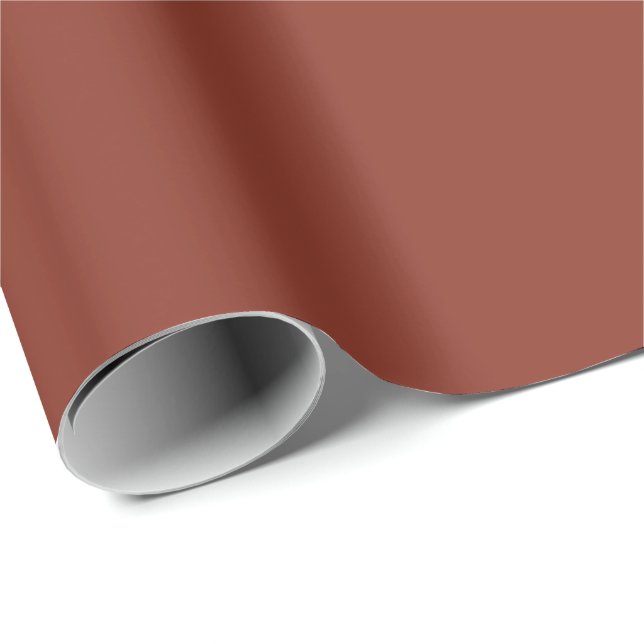 Burnt Umber Solid Color | Classic | elegant Geschenkpapier (Rolleneckpunkt)