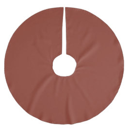 Burnt Umber Solid Color | Classic | elegant Polyester Weihnachtsbaumdecke