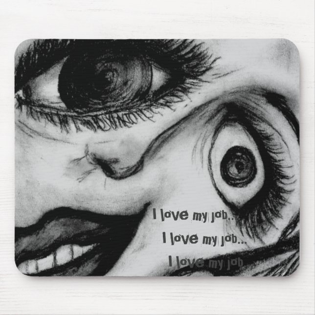 "Büro-Arbeit" mousepad (Vorne)