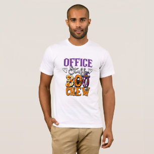 Büro-Boo-Crew Halloween-Teamgeist-Post T-Shirt