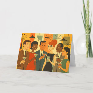 Büro-Cocktailparty Mitte der 60er Jahre Karte