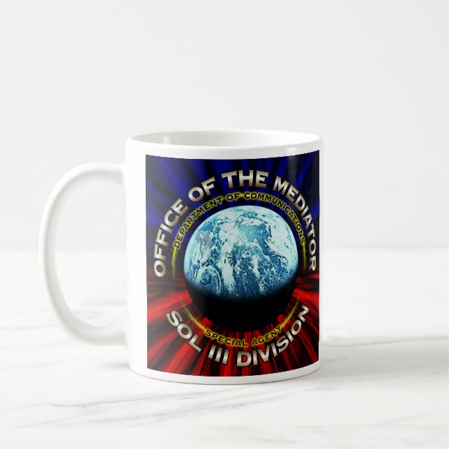 Büro der Vermittlercomm-Agent-Tasse Kaffeetasse (Links)