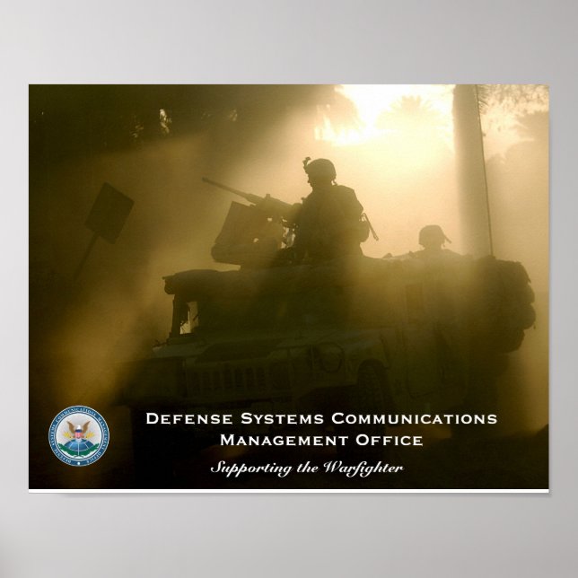 Büro für das Kommunikationsmanagement von Verteidi Poster (Vorne)