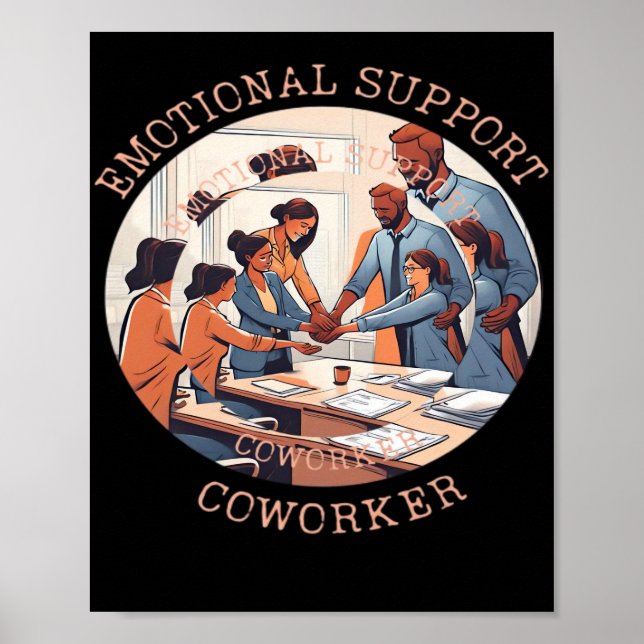 Büro für emotionale Hilfe Poster (Vorne)
