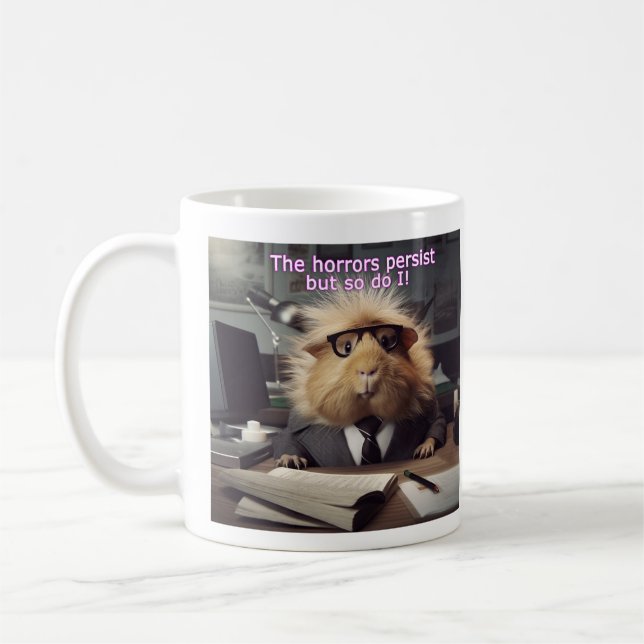 Büro Humor Guinea Schweinefleisch Horror Persistie Kaffeetasse (Links)