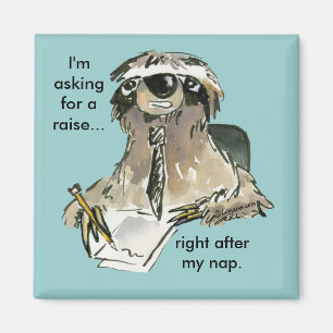 Büro Humorsloth-Cartoon-Magnet Magnet