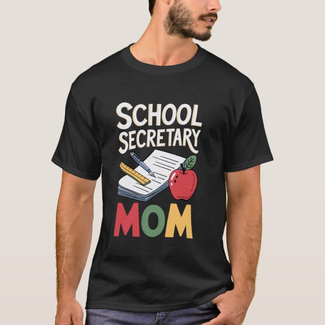 Büro-Lehrer-Admin-Mutter-Schulsekretärin T-Shirt (Vorderseite)
