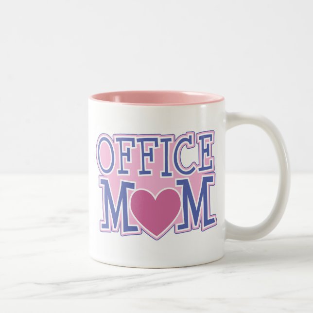 Büro-Mama-Tasse Zweifarbige Tasse (Rechts)