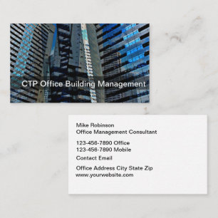 Büro-Management Immobilien Geschäftskarten Visitenkarte