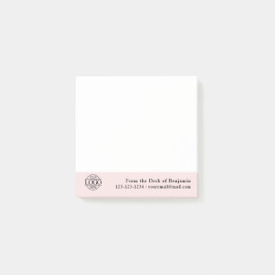 Büro-Modernes-einfaches-Logo-von-Schreibtisch-von Post-it Klebezettel