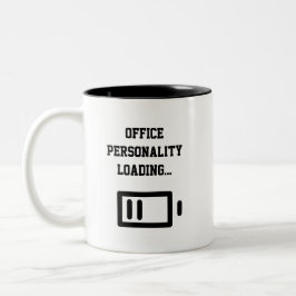 Büro-Persönlichkeit wird geladen... Zweifarbiger K Zweifarbige Tasse