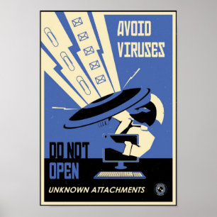 Büro-Propaganda: Vermeiden Sie die Downloads Poster