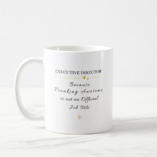 Büro-Quote des geschäftsführenden Direktors Kaffeetasse