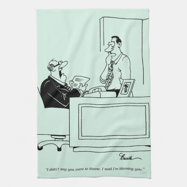 Büro-Schuld Geschirrtuch (Vertikal)