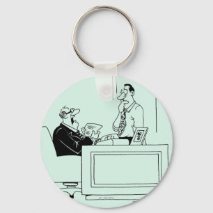 Büro-Schuld Schlüsselanhänger