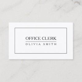 Büro-Sekretär beruflich Visitenkarte