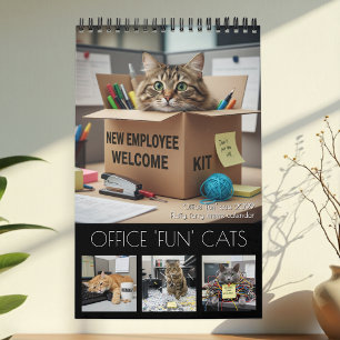 Büro-Spaß-Katzen-Kalender 2027 / Katzen-Foto-Kalen Kalender