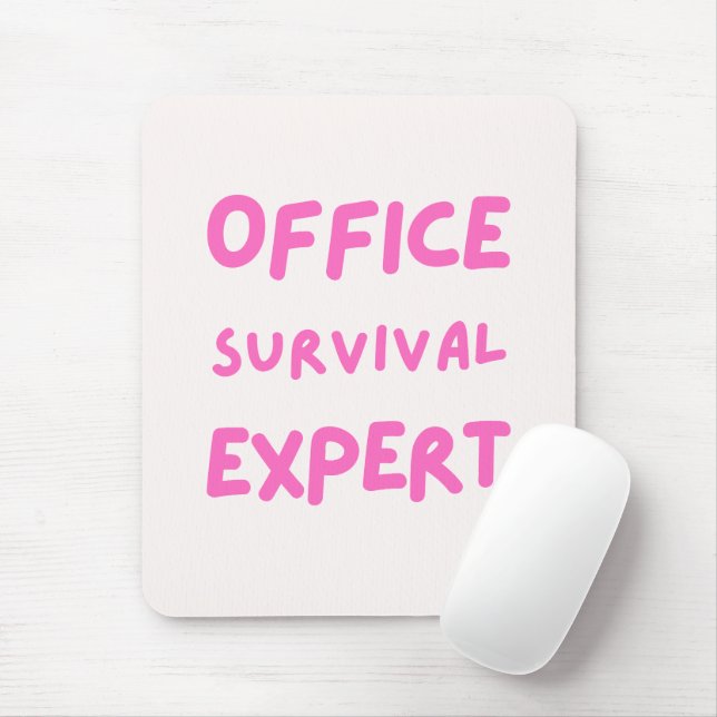 'Büro-Überlebens-Experte' Lustiges Geschenk für Ko Mousepad (Mit Mouse)