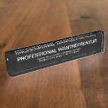 Büro von Funny Wantreprense Namensplakette<br><div class="desc">Die sonnige Schreibtischmarke für den Wollenpreneur in Ihrem Kreis von Freunden oder Büroangestellten mit der Wörterbuchaussage des Wortes wantrepreneur unter dem Titel auf humorvolle Art und Weise dargestellt, um die Leute lächeln zu lassen, wenn sie in Ihrem Büro. Erstellt für den Chef, Büromanager, oder jeder in Ihrem Unternehmen Geschäftskreis verdient...</div>