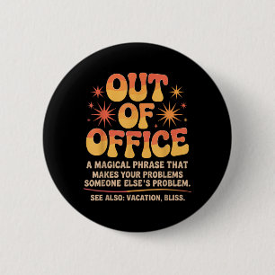 Büro-Witze Sarkastische Zitate Humorvolle Arbeit Button