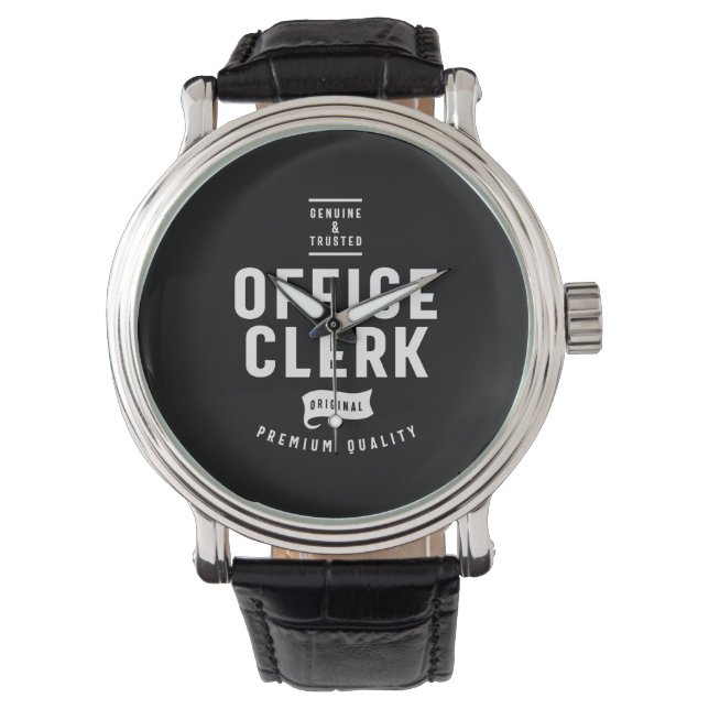 Büroangestellter Job Titel Armbanduhr (Vorderseite)